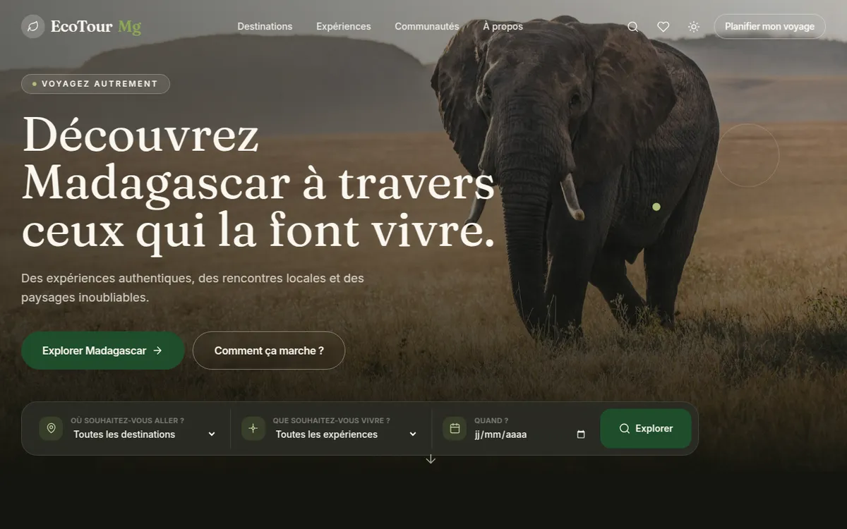 Aperçu du projet EcoTourMg
